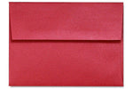 LUX 5 3/4" x 8 3/4" 80lbs. A9 Invitation Envelopes W/Glue, Jupiter Metallic Red Red, 50/Pack