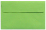 LUX 5 3/4" x 8 3/4" 80lbs. A9 Invitation Envelopes W/Peel & Press, Limelight Green, 50/Pack