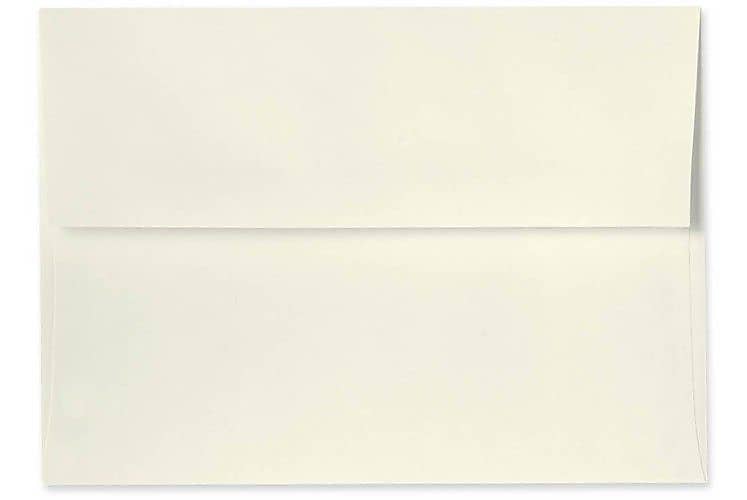 LUX 80lbs. 5 3/4" x 8 3/4" 100% Recycled A9 Invitation Envelopes W/Glue, Natural, 500/BX