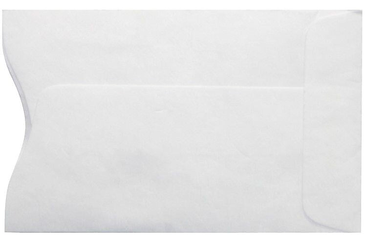 LUX Tyvek Open End #1 Credit Card Envelopes, 2 1/4" x 3 1/2", Tyvek, 50/Pack (PC1801PL-50)