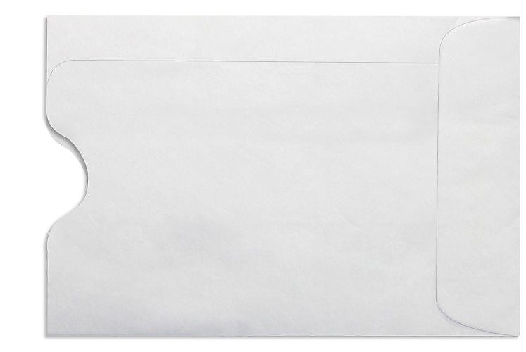 LUX Credit Card Sleeve 2 3/8" x 3 1/2", 50/Box, 24lb. White (1801-W-50)