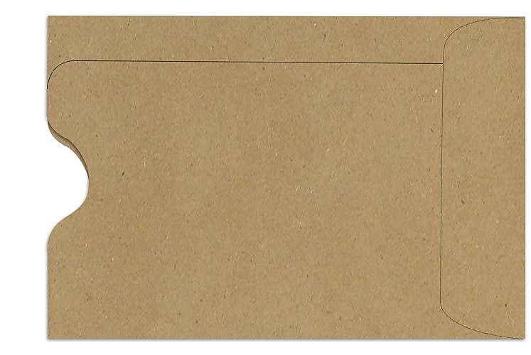 LUX Credit Card Sleeve 2 3/8" x 3 1/2", 50/Box, Grocery Bag (1801-GB-50)