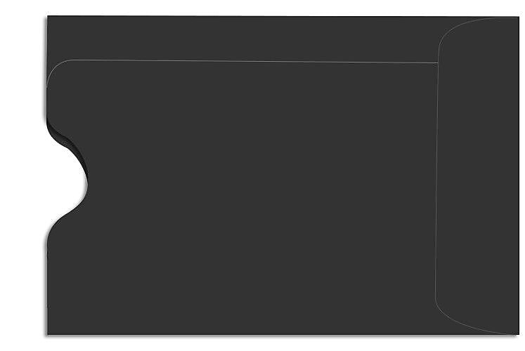 LUX Credit Card Sleeve 2 3/8" x 3 1/2", 50/Box, Midnight Black (LUX-1801-B-50)