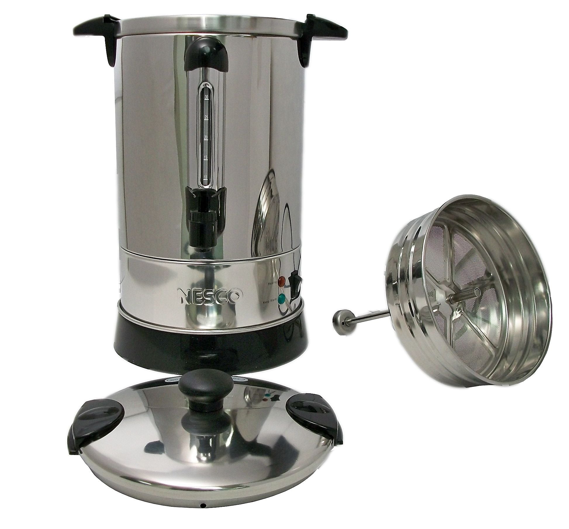 Nesco 30-Cup Coffee Urn, Stainless Steel (CU-30)