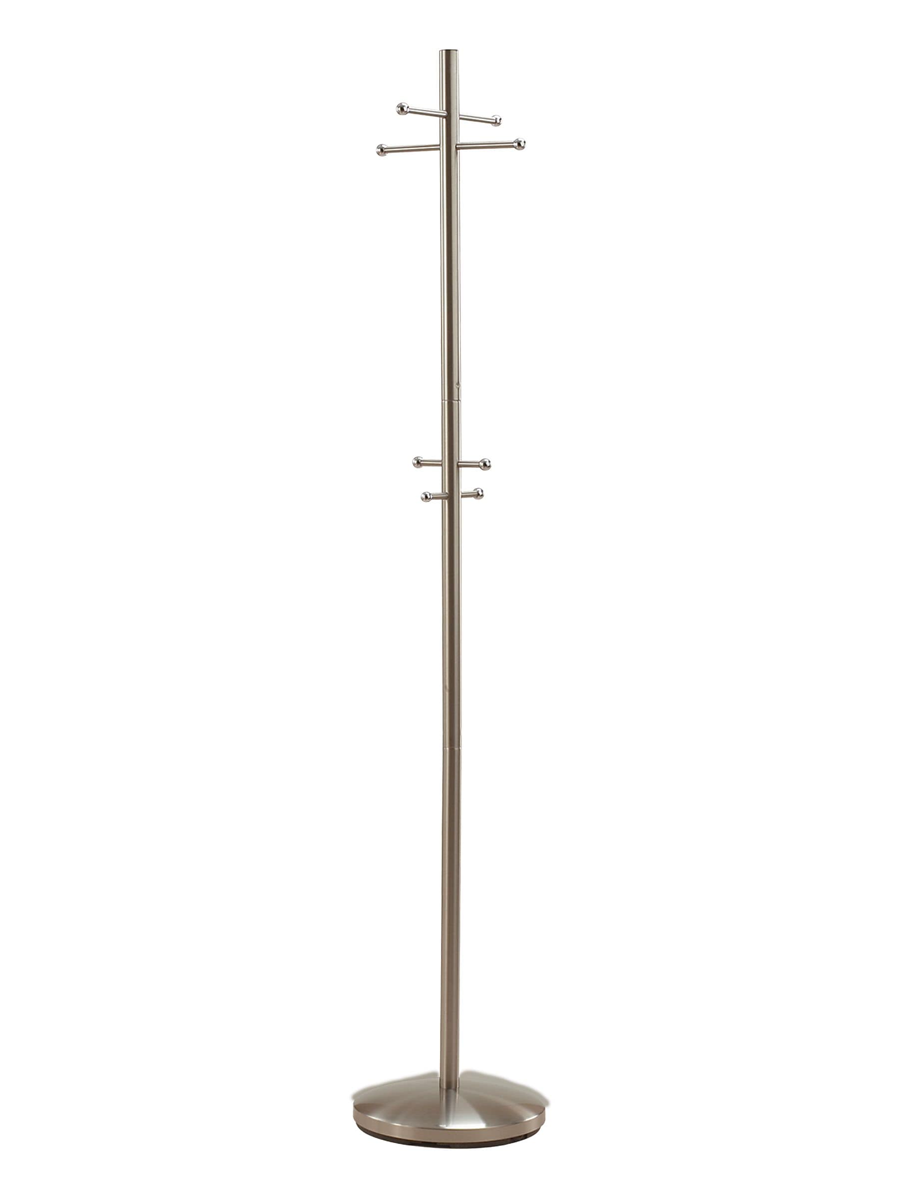 Adesso® Coat Rack, Brushed Steel, Metal (WK2050-22)
