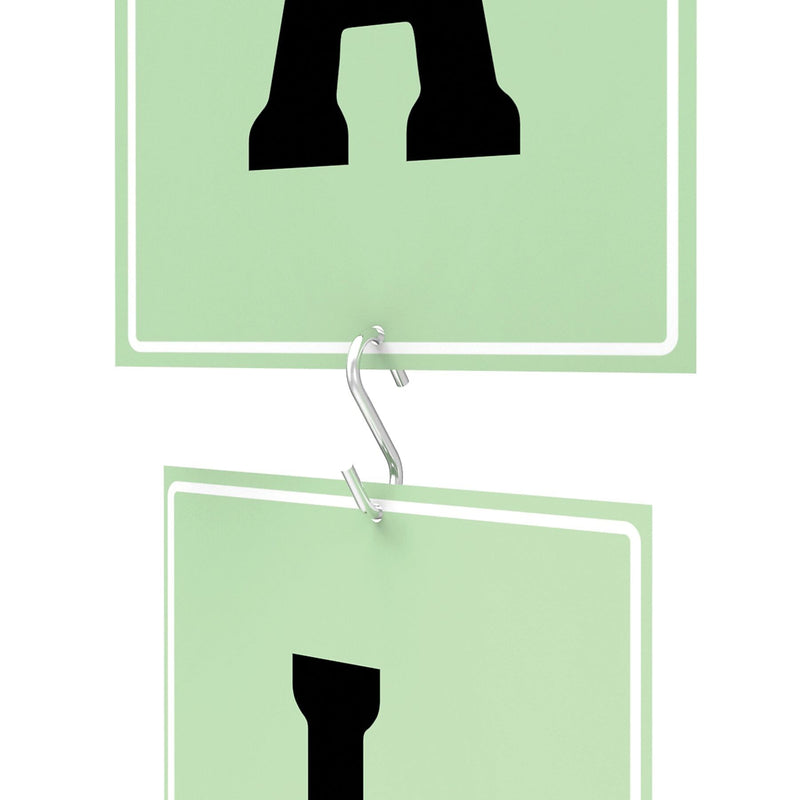 Deflecto S Hook, 1", 50/Pack (20013)