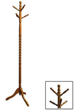 Ore International Home Decorators Collection Twist Wooden Coat Rack, Natural