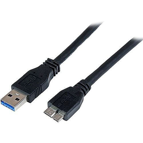 StarTech 3.3' SuperSpeed USB 3.0 A to Micro B Cable, Black (USB3CAUB1M)
