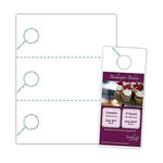 Blanks/USA® 3.67" x 8 1/2" 200 GSM Digital Polyester Door Hangers, White, 150/Pack