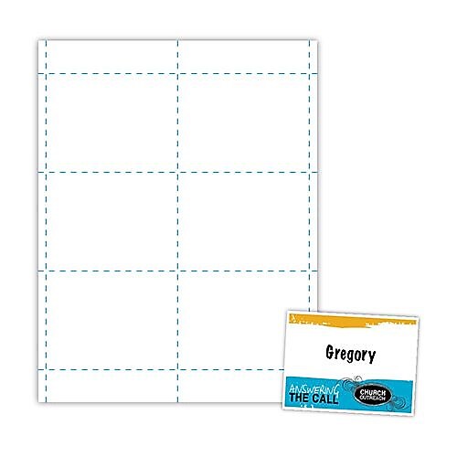 Blanks/USA® 4" x 3" Digital Name Tag, White, 600/Pack