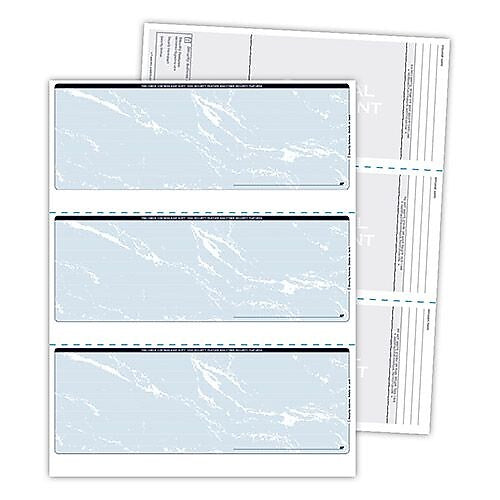 Blanks USA Kan't Kopy 8.5" x 11" Security Check On Top, 60 lbs., Blue, 250 Sheets/Pack (SC425BL)