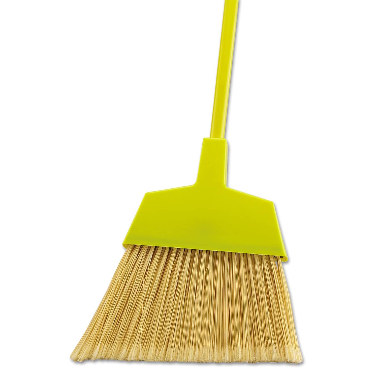 Boardwalk Poly Bristle Angler Broom, 53" Handle, Yellow, 12/Carton (BWK932M)