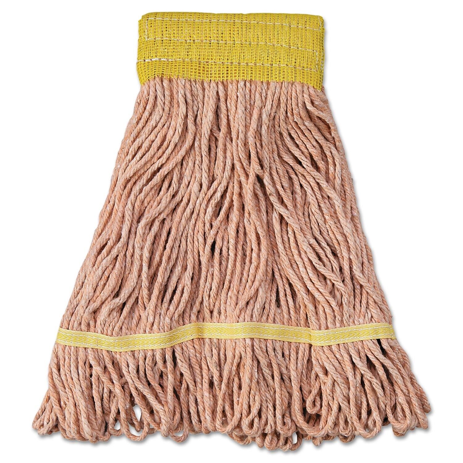 UNISAN® Looped End Small Mop Head, Orange, 12/Case