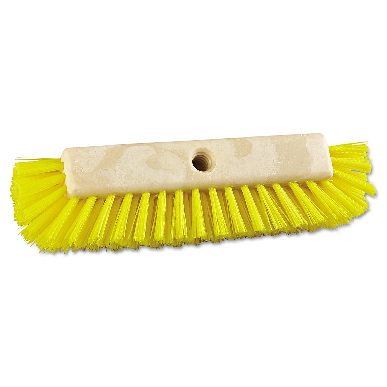 Boardwalk® Dual-Surface Scrub Brush, 10"(L), Yellow