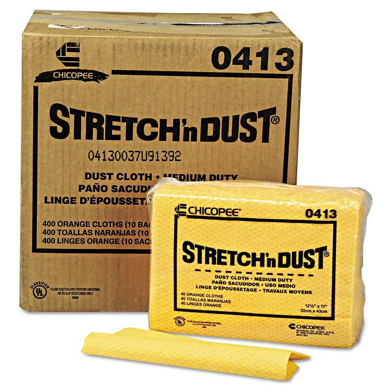 Chix Dusting Cloths, 17" x 12.6", Yellow, 400 Cloths/Pack (CHI 0413)