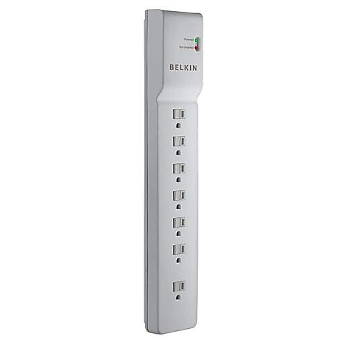 Belkin 7 Outlet Surge Protector, 6' Cord, 750 Joules (BE107000-06-CM)