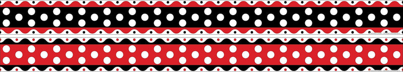 Barker Creek Double-Sided Border, 35" x 3", Just Dotty, 12/Pack (LL980)
