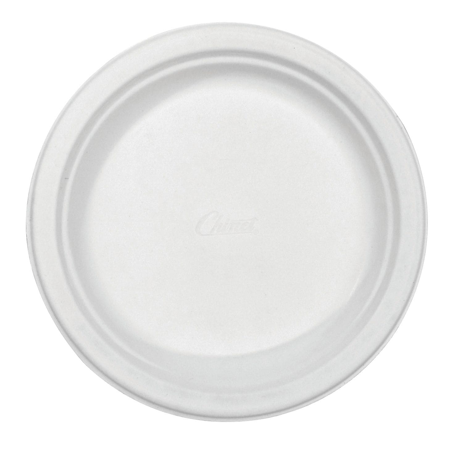 Huhtamaki Classic Paper Plates , 6 3/4" , White , Round , 125/Pack , 8 Packs/Case