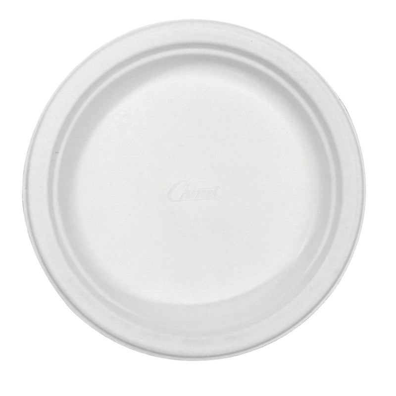 Huhtamaki Classic Paper Plates , 6 3/4" , White , Round , 125/Pack , 8 Packs/Case