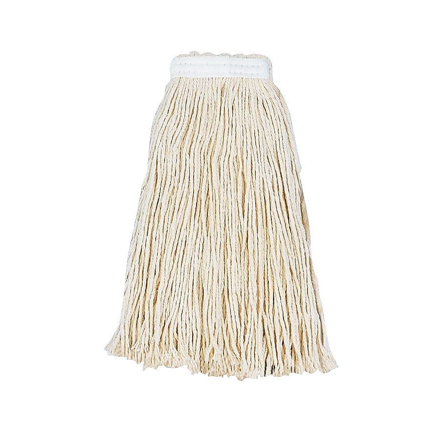 Unisan® Mop Head, Standard Head, Rayon Fiber, Size #16, White, 12/Case