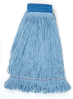 UNISAN Mop Head, Super Loop Head, Cotton/synthetic Fiber, X-Large, Blue, 12/carton