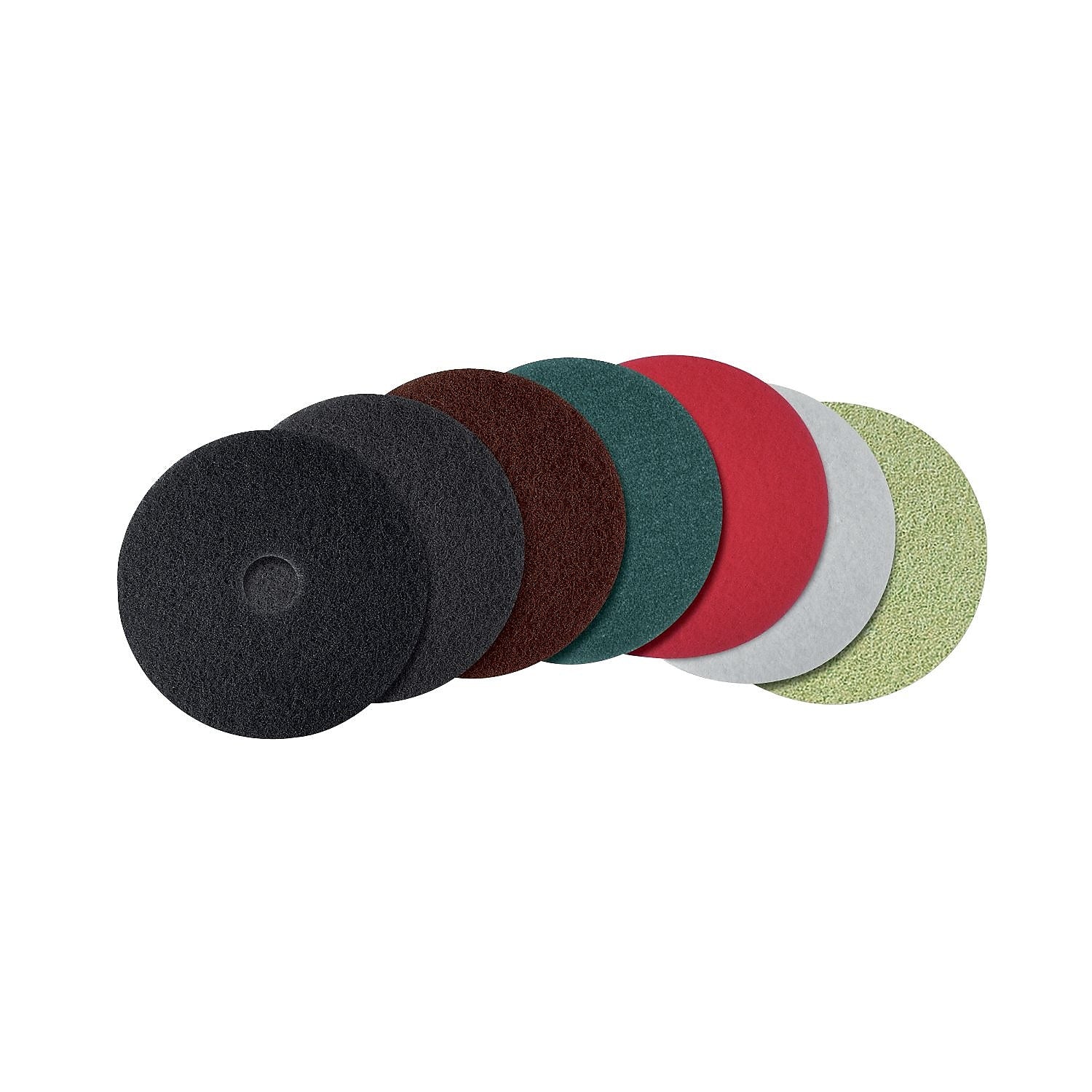 3M™ 5000 13" TopLine Autoscrubber Pad, Green/Amber, 5/Carton (MCO 18045)