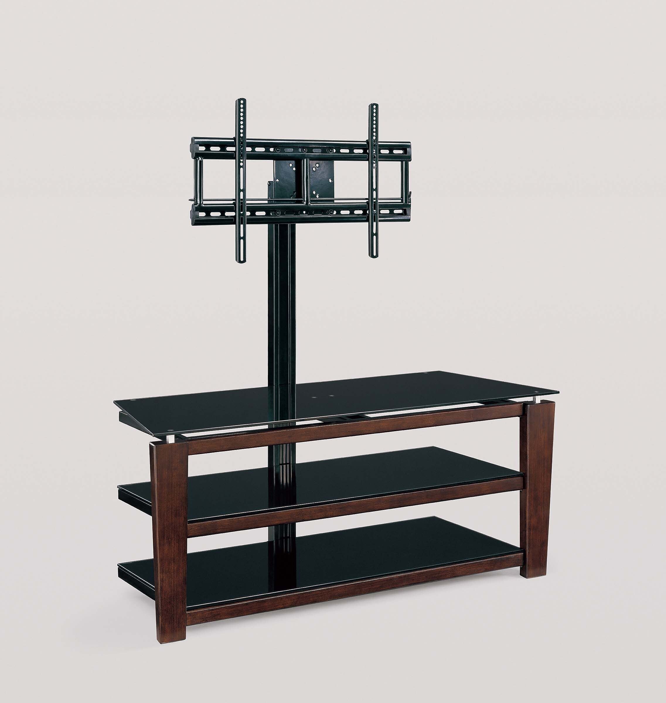 Whalen Wood/Metal Console TV Stand, Screens up to 58", Brown Cherry (XL-5)
