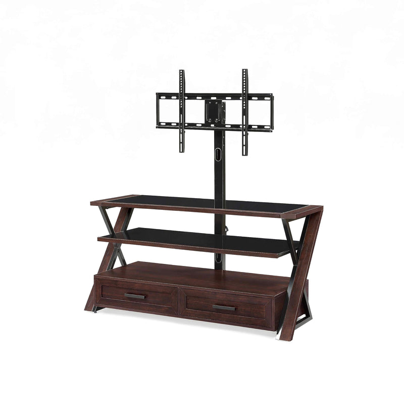 Whalen Console TV Stand, Screens up to 54", Brown/Black (XLDEC54-NV)