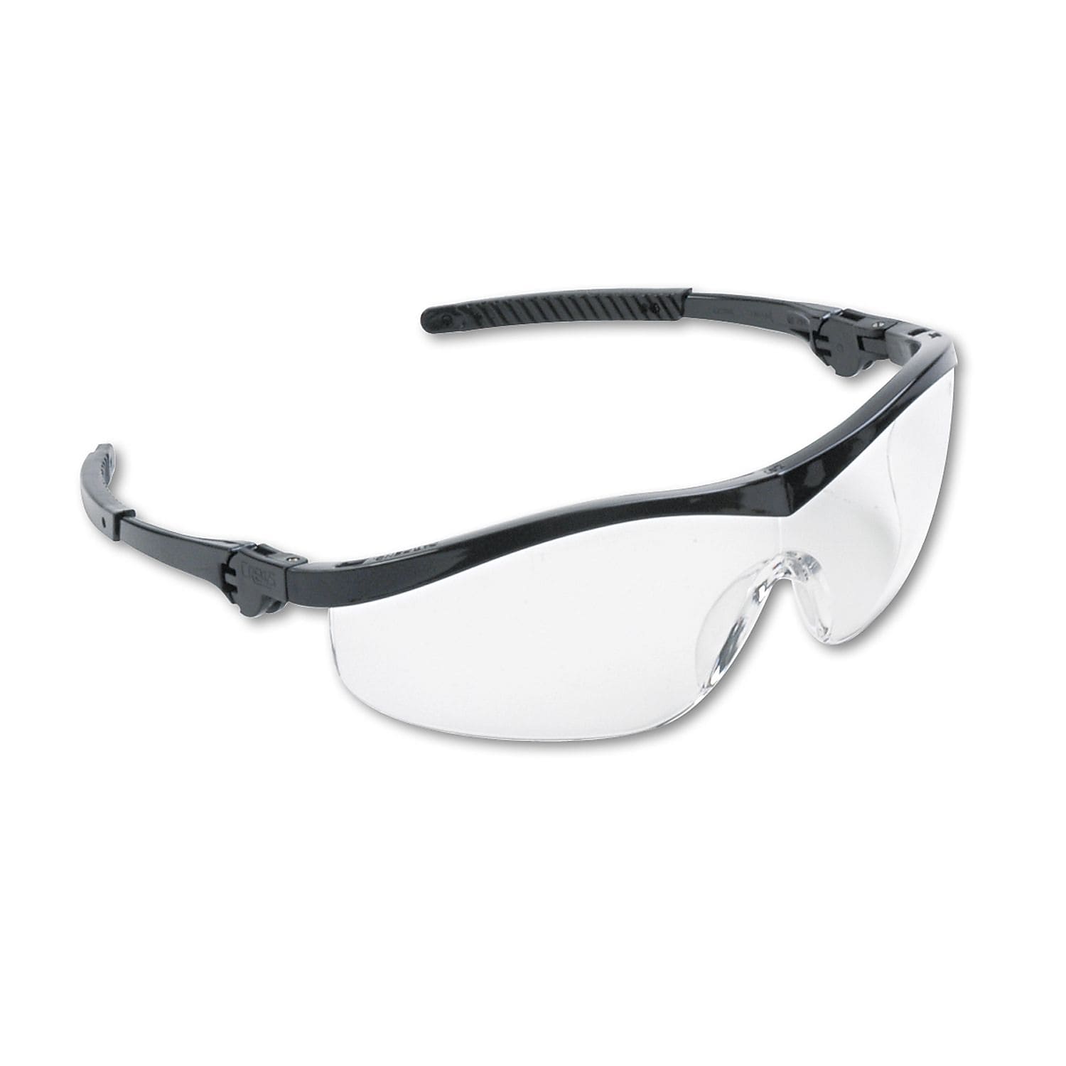 MCR Safety Storm® Non Slip Temple Sleeve Safety Glasses, Clear Lens, 12 Pair