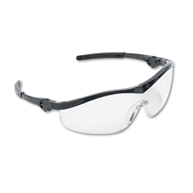 MCR Safety Storm® Non Slip Temple Sleeve Safety Glasses, Clear Lens, 12 Pair