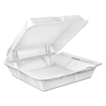 Dart® Square Foam Carry-Out Containers 9”, White, 200/Carton (90HT1R) (90HT1R)