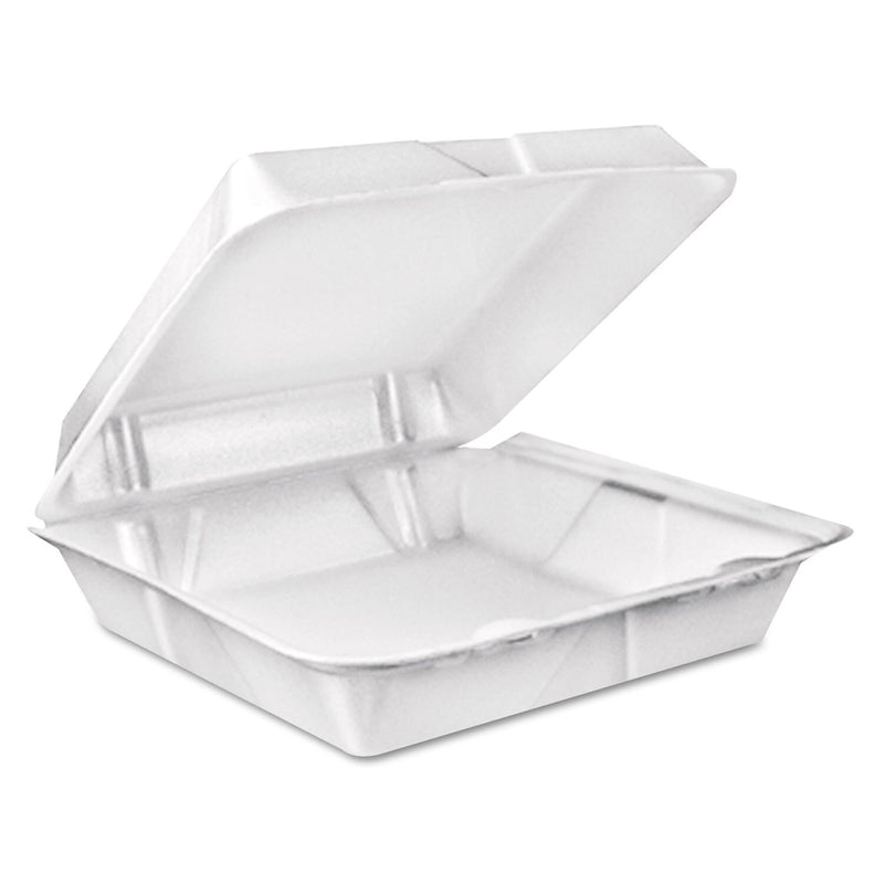 Dart® Square Foam Carry-Out Containers 9”, White, 200/Carton (90HT1R) (90HT1R)