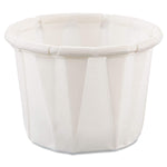 Paper Portion Cups, .5oz, White, 250/Bag, 20 Bags/Ct