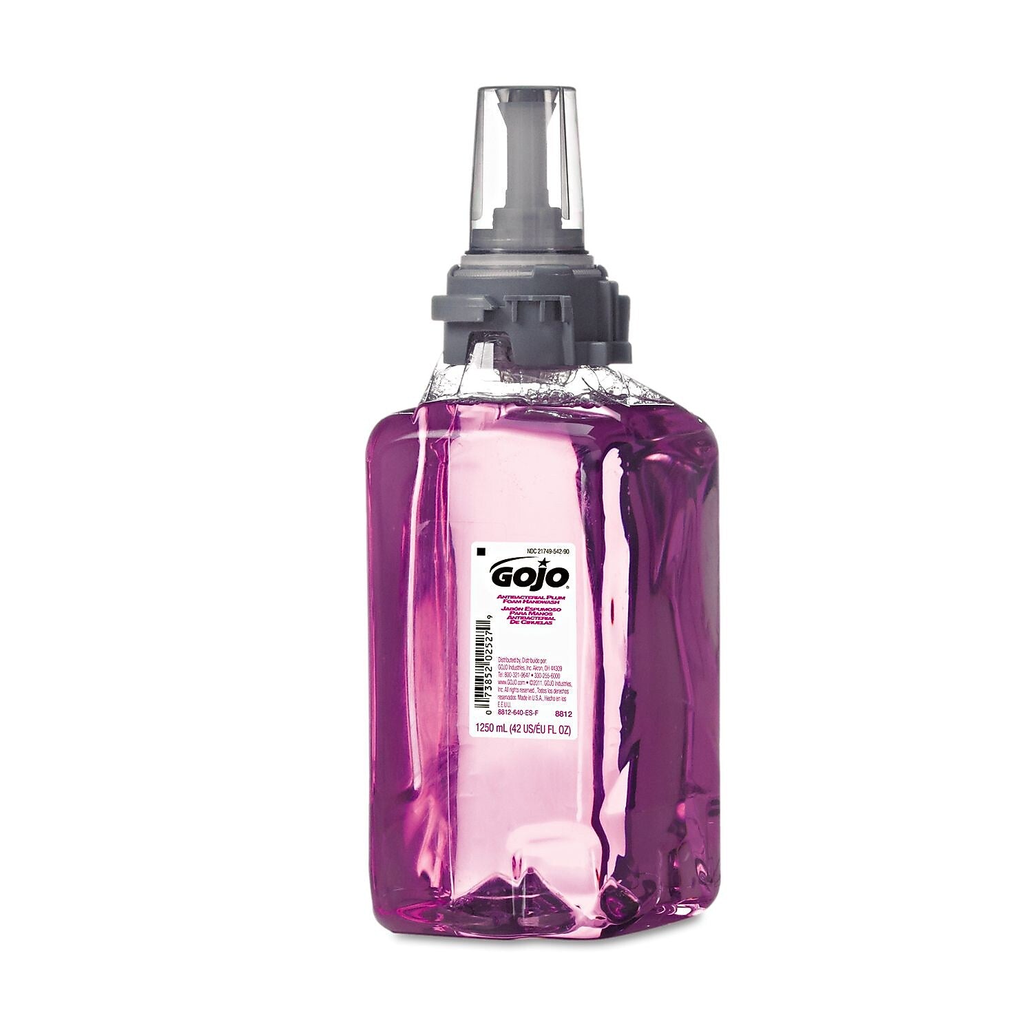GOJO ADX-12 Antibacterial Foam Hand Soap, 1250 ml, Plum Scent (GOJ881203EA)