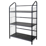 Ore International® 3 Tier Metal Book Shelf, Black