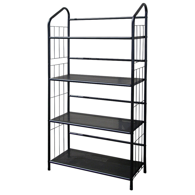 Ore International® 4 Tier Metal Book Shelf, Black