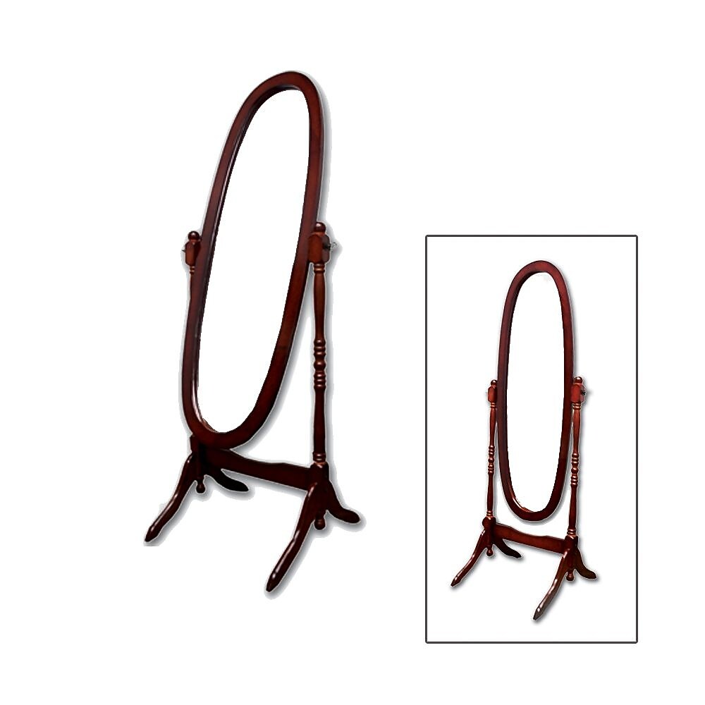 Ore International® 59 1/4" x 20" x 23" Wood Cheval Floor Mirror, Cherry