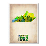 Trademark Fine Art 'Kentucky Watercolor Map' 35" x 47" Canvas Art