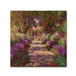 Trademark Fine Art 'A Pathway in Monet' 18" x 18" Canvas Art