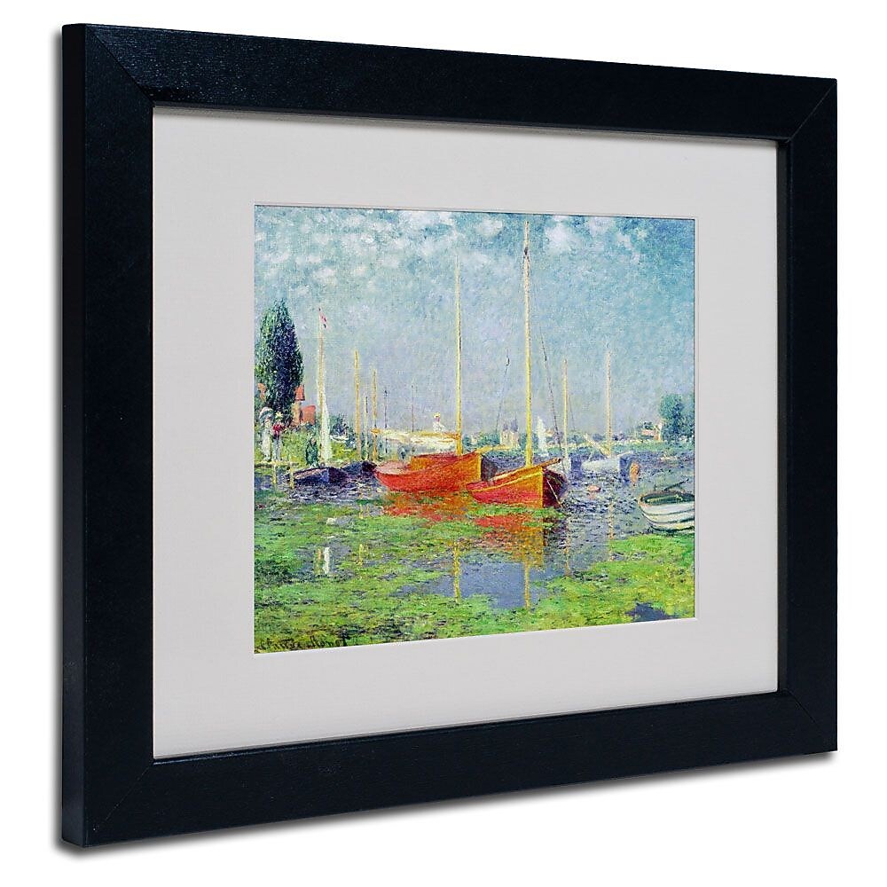 Trademark Fine Art 'Argenteuil' 11" x 14" Black Frame Art