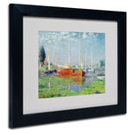 Trademark Fine Art 'Argenteuil' 11" x 14" Black Frame Art