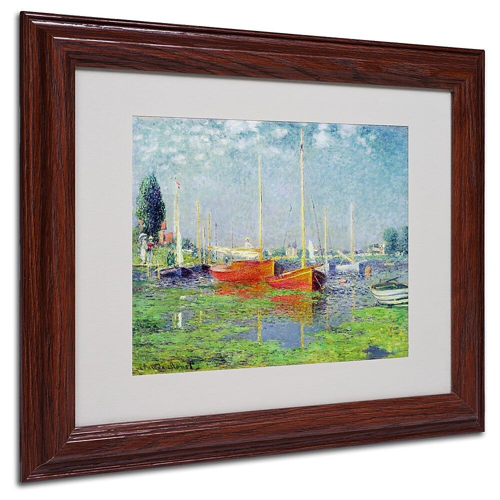 Trademark Fine Art 'Argenteuil' 11" x 14" Wood Frame Art