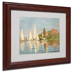 Trademark Fine Art 'Regatta at Argenteuil' 11" x 14" Wood Frame Art