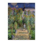 Trademark Fine Art 'The Artist's Garden at Vetheuil' 14" x 19" Canvas Art