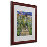 Trademark Fine Art 'The Artist's Garden at Vetheuil' 16" x 20" Wood Frame Art