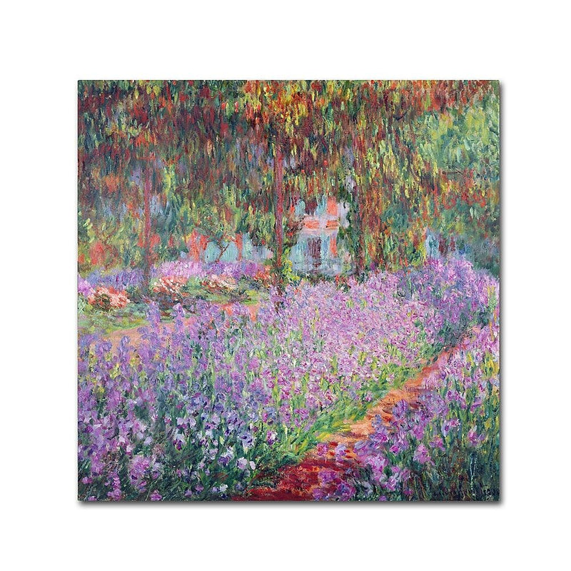 Trademark Fine Art 'The Artist's Garden at Giverny' 24" x 24" Canvas Art