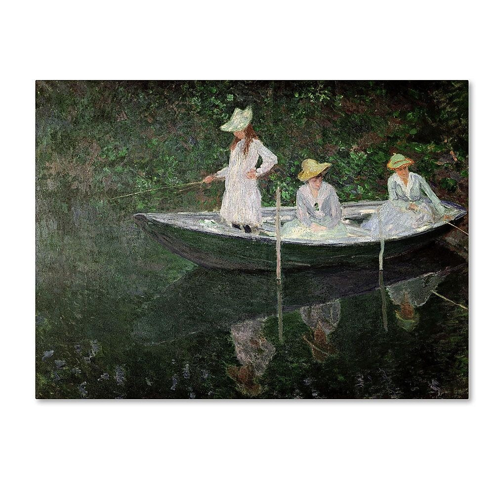 Trademark Fine Art 'The Boat at Giverny' 18" x 24" Canvas Art