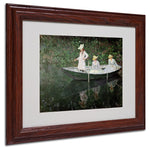 Trademark Fine Art 'The Boat at Giverny' 11" x 14" Wood Frame Art