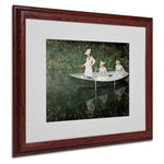 Trademark Fine Art 'The Boat at Giverny' 16" x 20" Wood Frame Art