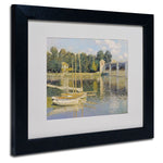Trademark Fine Art 'The Bridge at Argenteuil' 11" x 14" Black Frame Art